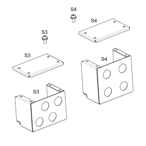 Square-D / Schneider - Square D VW3A31812 NEMA 1 Variable Speed Drive Conduit Entrance Kit