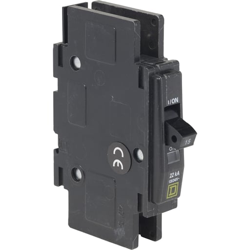 Square-D / Schneider - Square D QOU190 1-Pole 90 Amp 120/240 Volt Thermal Magnetic/Common Trip Miniature Circuit Breaker