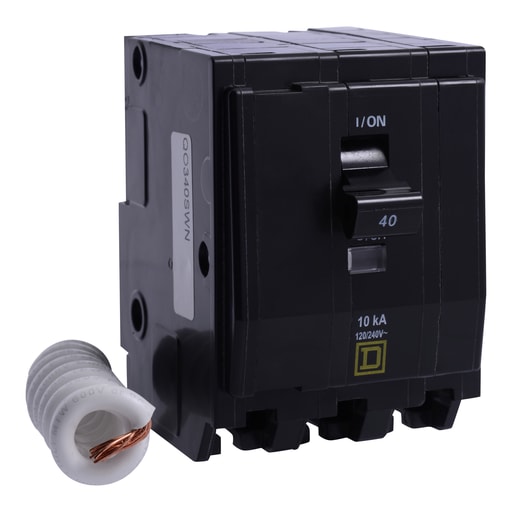 Square-D / Schneider - Square D QO350SWN 3-Pole 50 Amp 120/240 Volt Plug-On Miniature Circuit Breaker