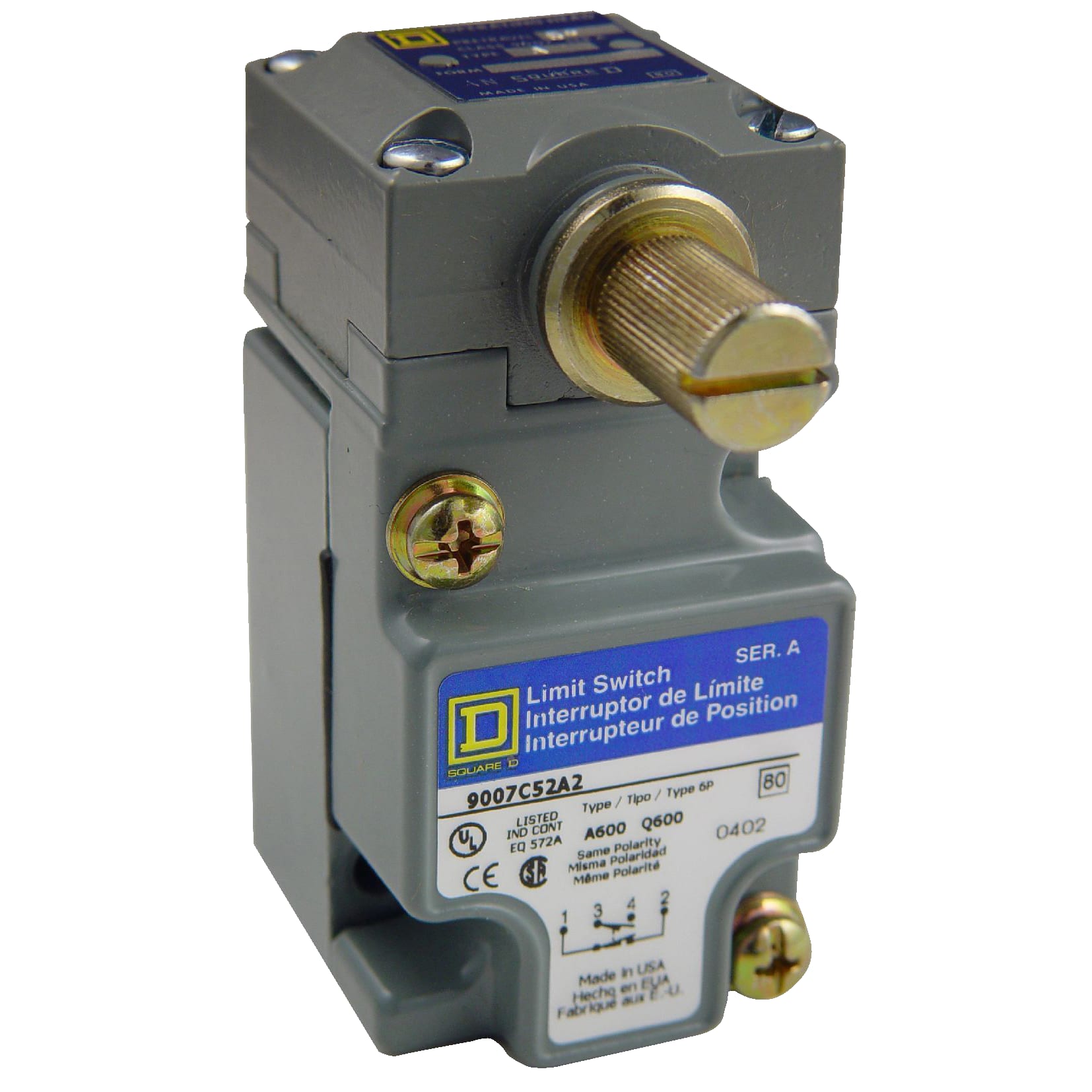 Square-D / Schneider - SQD 9007C54A2P5 LIMIT SWITCH 600V 1
