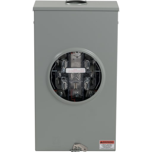 Square-D / Schneider - Square D UTH5203B 200 Amp Horizontal Overhead/Underground Service Ringless Meter Socket
