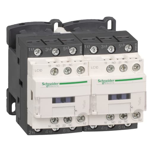 Square-D / Schneider - Square D LC2D12U7 575 VAC 12 Amp 3-Pole 1NO 1NC Screw Terminal Full Voltage Reversing IEC Contactor