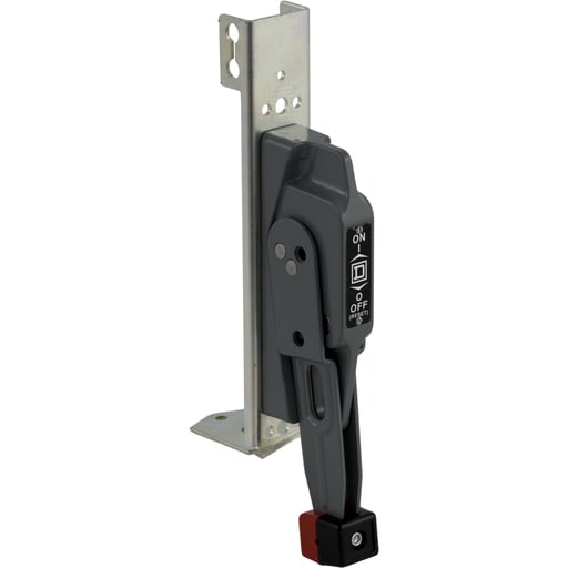 Square-D / Schneider - SQD 9422A1Y OPERATING MECHANISM, FLANGE MOUNT, HANDLE, RIGHT OR LEFT HAND MOUNTING, 6 INCH LONG RED HANDLE, NEMA 1,3, 3R, 4 AND 12 ENCLOSURE