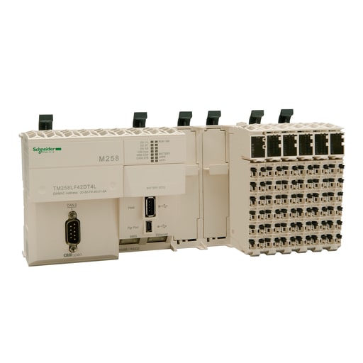 Square-D / Schneider - Square D TM258LF42DT4L M258 CTRL ETH/CAN/SL/2PCI/42DIO/4AI