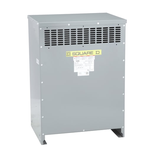 Square-D / Schneider - Square D EX75T3H 75 kVa 480 VAC Delta Primary 208 VAC Star 120 VAC Secondary 3-Phase Distribution Transformer
