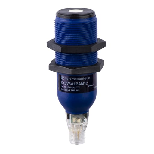 TESENSOR - TES XX6V3A1PAM12 Ultrasonic sensors XX, ultrasonic sensor cylindrical M30, Sn 1 m, NO, M12 connector
