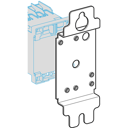 Square-D / Schneider - Square D DX1AP25 120 x 45 x 57 mm Industrial Control Relay Mounting Plate