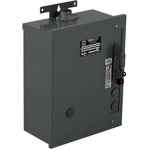 Square-D / Schneider - Square D 8903SMC81V02 110/120 VAC 30 Amp 3-Pole NEMA 3R Electrically Held Combination Lighting Contactor