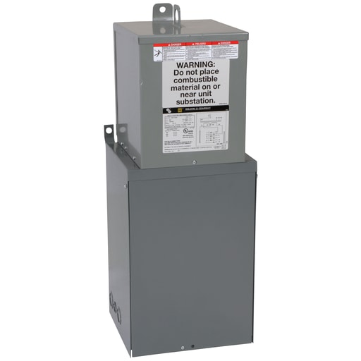 Square-D / Schneider - Square D MPZ15S40F 480 Volt Primary 15 kVa 1-Phase 24-Circuit 24-Space NEMA 3R Mini Unit Substation