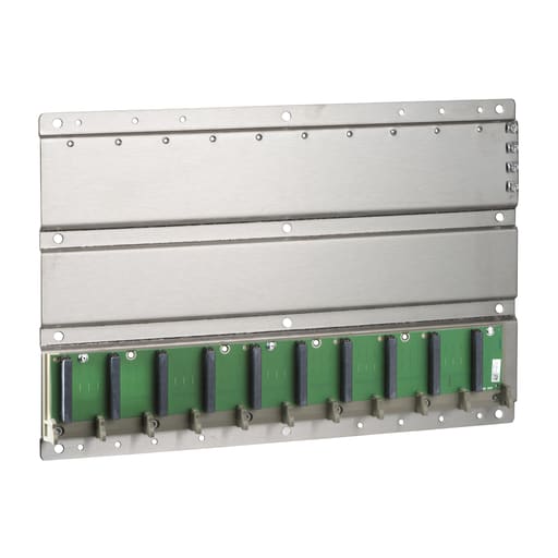 Square-D / Schneider - Square D 140XBP01000 428 x 104 x 290 mm 10-Slot Backplane Rack