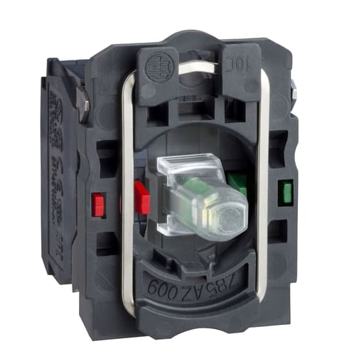 Square-D / Schneider - Square D ZB5AW0G35 22 mm 110 to 120 Volt 1NO 1NC Single Contact Block Light Module with LED