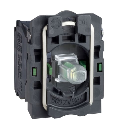 Square-D / Schneider - Square D ZB5AW0B53 22 mm 24 VAC/VDC 2NO Single Contact Block Light Module with LED