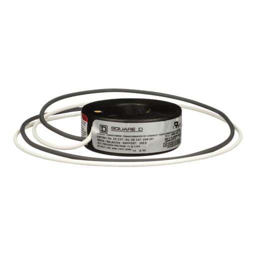 Square-D / Schneider - Square D 2NR201 1.13 Inch 10 kV 600 VAC 50 to 400 Hz 200:5 16 AWG Current Transformer