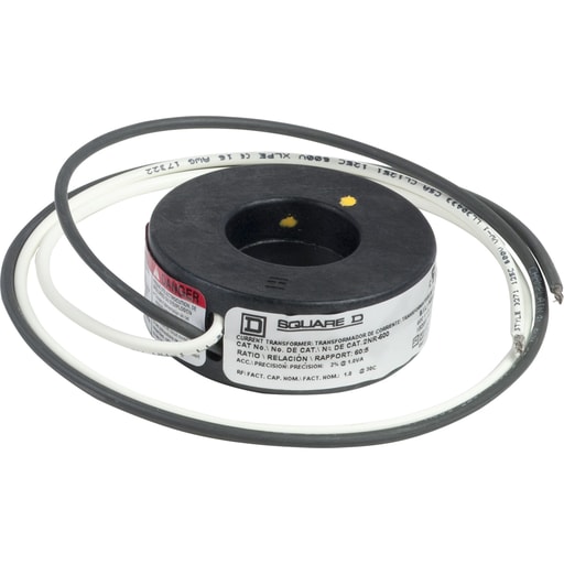 Square-D / Schneider - Square D 2NR600 1.13 Inch 10 kV 600 VAC 50 to 400 Hz 60:5 16 AWG Current Transformer