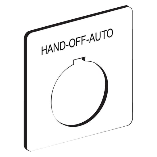 Square-D / Schneider - Square D 9001KN160WP Type K 30 mm Push Button Legend Plate