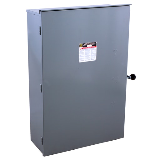 Square-D / Schneider - Square D 82255R 240 VAC 400 Amp 2-Pole Galvannealed Steel NEMA 3R Non-Fusible Double Throw Safety Switch