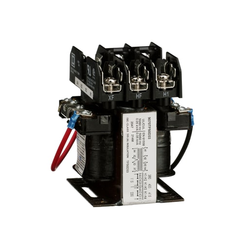 Square-D / Schneider - Square D 9070TF50D33 50 VA 380/400/415 VAC Primary 115/230 VAC Secondary 1-Phase Control Transformer