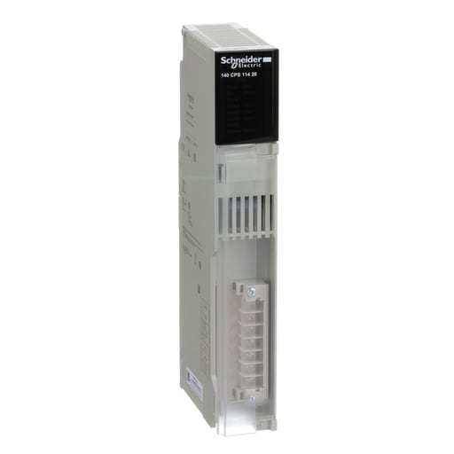 Square-D / Schneider - Square D 140CPS11420 115/230 VAC Input 5.1 VDC Output 11 Amp Summable PLC Power Supply Module