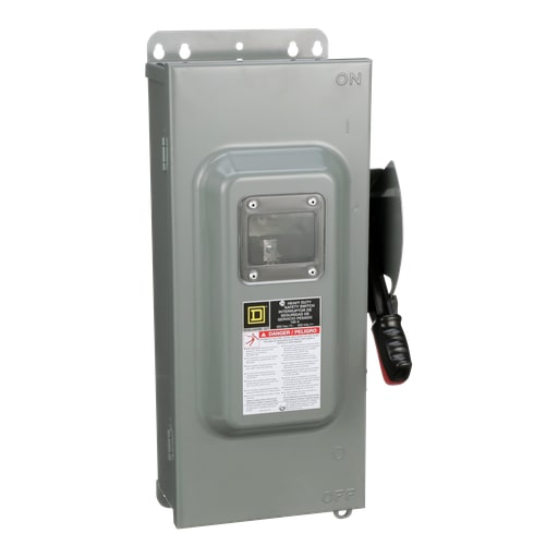 Square-D / Schneider - Square D HU363AWKVW 600 VAC 100 Amp 3-Pole Non-Fusible Heavy Duty Safety Switch