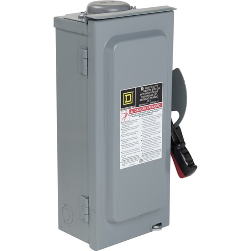 Square-D / Schneider - Square D HU361RBEI 600 VAC 30 Amp 3-Pole Non-Fusible Heavy Duty Safety Switch
