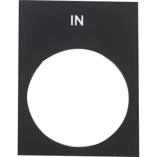 Square-D / Schneider - Square D ZB2BY2503 30 x 40 mm White/Black PVC Standard Legend Plate