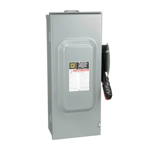Square-D / Schneider - Square D H363RB 600 VAC 100 Amp 3-Pole Class H/J/K/L/R Fusible Heavy Duty Safety Switch