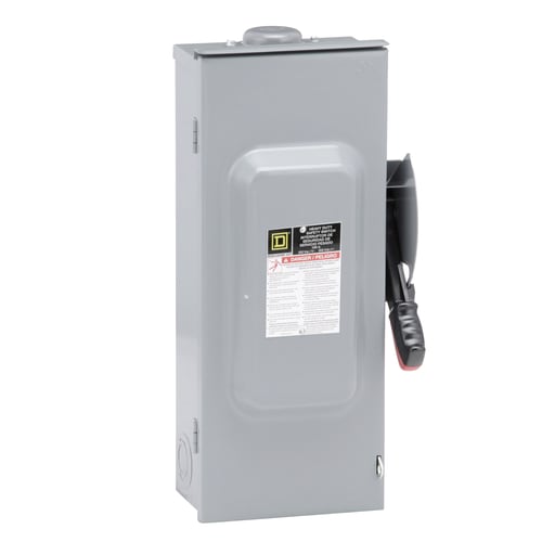 Square-D / Schneider - Square D H363NRB 100A Heavy Duty Safety Switch, Fusible, 600V, 3-Pole, Neutral Installed, Type 3R