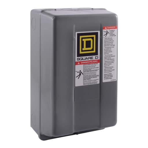 Square-D / Schneider - Square D 8502SCG5V02 110/120 VAC 27 Amp 1-Pole NEMA 1 Full Voltage Non-Reversing Magnetic Contactor
