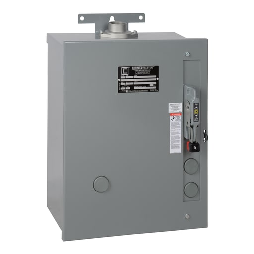 Square-D / Schneider - Square D 8903SMC83V02 110/120 VAC 30 Amp 3-Pole NEMA 3R Electrically Held Combination Lighting Contactor