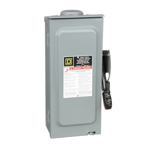 Square-D / Schneider - Square D H321NRB 240 VAC 30 Amp 3-Pole Class H/J/K/L/R Fusible Heavy Duty Safety Switch