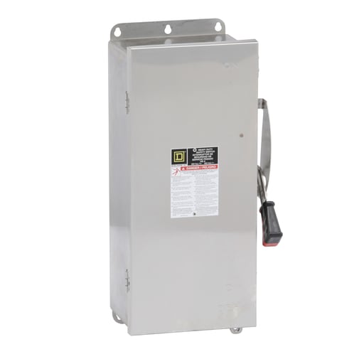 Square-D / Schneider - Square D H363DS 600 VAC 100 Amp 3-Pole Class H/J/K/L/R Fusible Heavy Duty Safety Switch