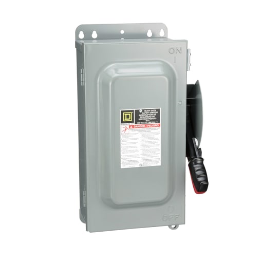 Square-D / Schneider - Square D HU362AWK 600 VAC 60 Amp 3-Pole Non-Fusible Heavy Duty Safety Switch