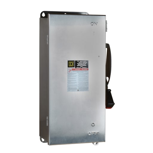 Square-D / Schneider - Square D H223NDS 240 VAC 100 Amp 2-Pole Class H/J/K/L/R Fusible Heavy Duty Safety Switch