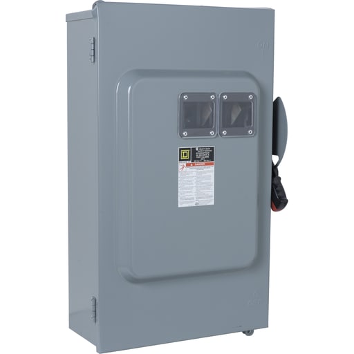 Square-D / Schneider - Square D H364AWKVW 600 VAC 200 Amp 3-Pole Class H/J/K/L/R Fusible Heavy Duty Safety Switch