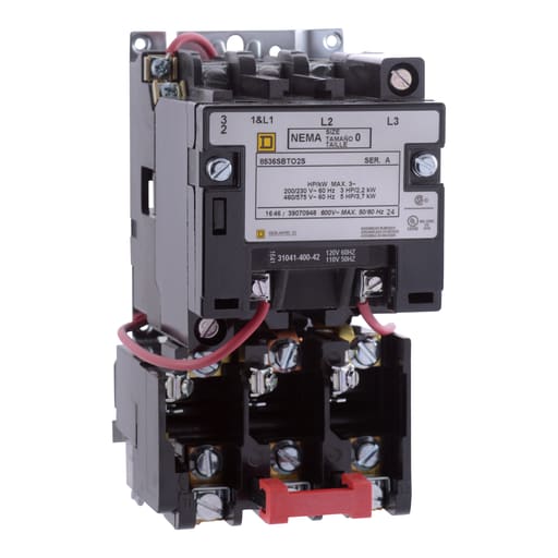Square-D / Schneider - Square D 8536SEH1V03 220/240 VAC 90 Amp 50 Hp 3-Pole NEMA 3R Full Voltage Non-Reversing Magnetic Starter