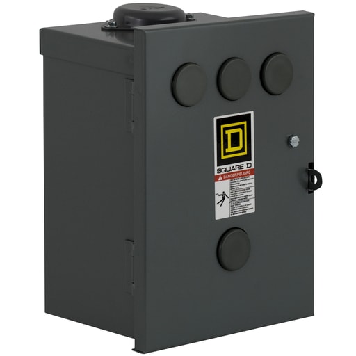 Square-D / Schneider - Square D 8903SQH1V02 100 Amp 600 Volt Lighting Contactor NEMA Push Button