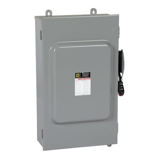 Square-D / Schneider - Square D H364NAWK 600 VAC 200 Amp 3-Pole Class H/J/K/L/R Fusible Heavy Duty Safety Switch