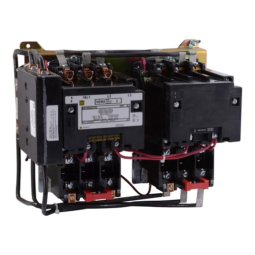 Square-D / Schneider - Square D 8810SDO2V02S 110/120 VAC 45 Amp 25 Hp 3-Phase 3-Pole Open Type 2-Speed Non-Reversing Magnetic Starter