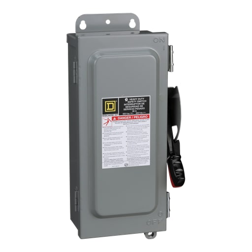 Square-D / Schneider - Square D HU361AWKEI 600 VAC 30 Amp 3-Pole Non-Fusible Heavy Duty Safety Switch