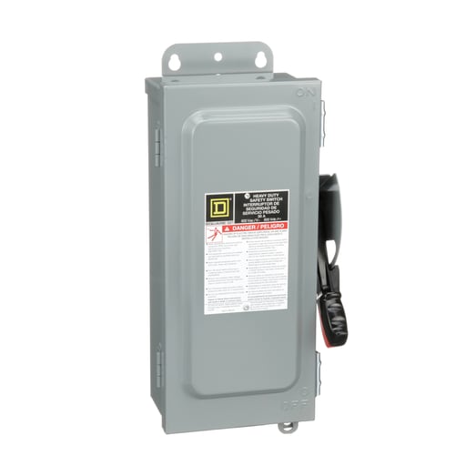 Square-D / Schneider - Square D HU361AWK 600 VAC 30 Amp 3-Pole Non-Fusible Heavy Duty Safety Switch