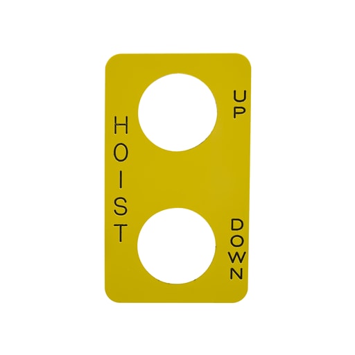 Square-D / Schneider - Square D 9001SKN201 Hoist Up-Down Pendant Station Legend Plate