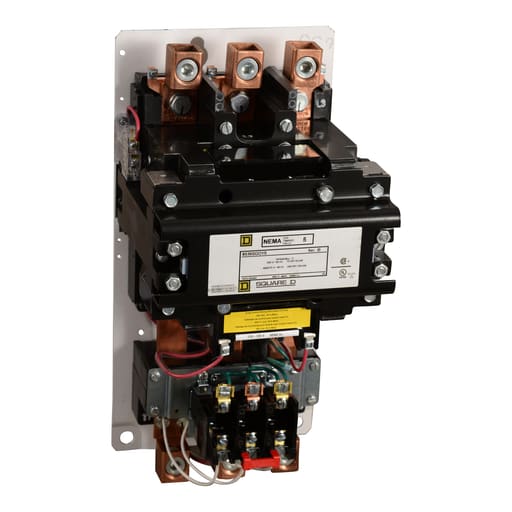 Square-D / Schneider - Square D 8536SGO1V03 220/240 VAC 270 Amp 200 Hp 3-Pole Open Type Full Voltage Non-Reversing Magnetic Starter