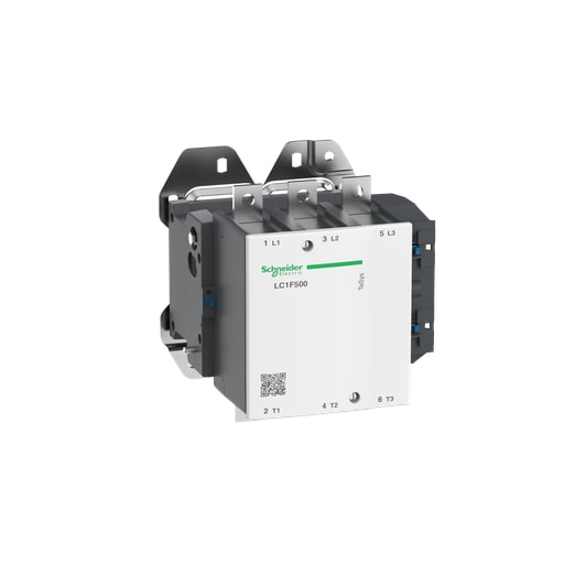 Square D LC1F500G7 575 VAC 500 Amp 3-Pole 1NO Panel Mount Full Voltage Non-Reversing IEC Contactor