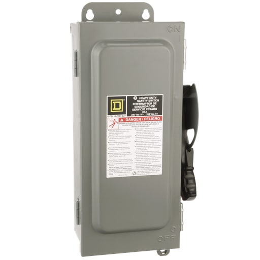 Square-D / Schneider - Square D H222AWK 240 VAC 60 Amp 2-Pole Class H/J/K/L/R Fusible Heavy Duty Safety Switch