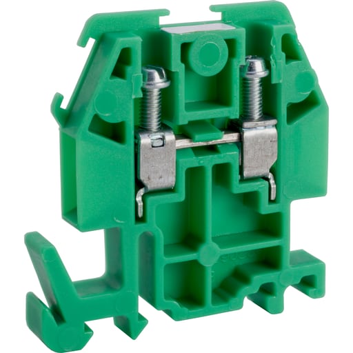 Square-D / Schneider - Square D 9080GMG6 600 Volt 30 Amp 22 to 10 AWG 35 mm Din Rail Terminal Block