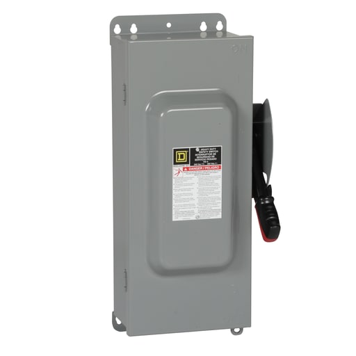 Square-D / Schneider - Square D H323AWK 240 VAC 100 Amp 3-Pole Class H/J/K/L/R Fusible Heavy Duty Safety Switch