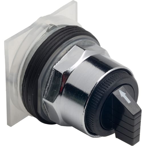 Square-D / Schneider - Square D 9001KS401B 30 mm 3-Position Black Maintained Knob Non-Illuminated Selector Switch Operator