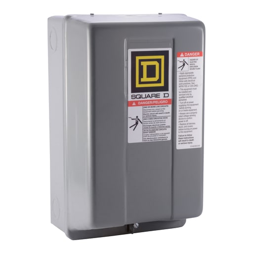 Square-D / Schneider - Square D 8502SCG2V03 220/240 VAC 27 Amp 3-Pole NEMA 1 Full Voltage Non-Reversing Magnetic Contactor