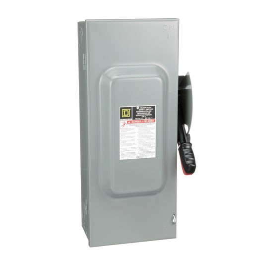 Square-D / Schneider - Square D H363 600 VAC 100 Amp 3-Pole Class H/J/K/L/R Fusible Heavy Duty Safety Switch