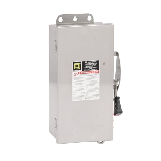 Square-D / Schneider - Square D HU361DS 600 VAC 30 Amp 3-Pole Non-Fusible Heavy Duty Safety Switch